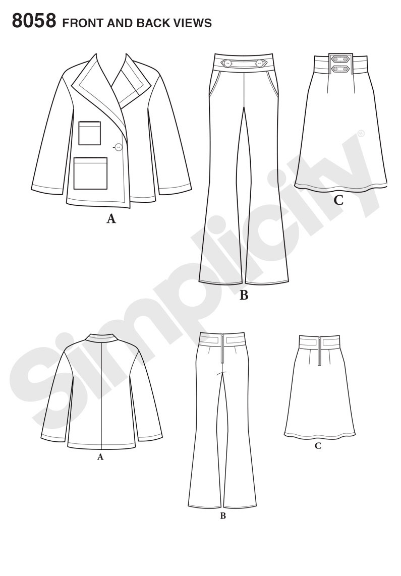 Simplicity 8058 jacket – THORNBERRY